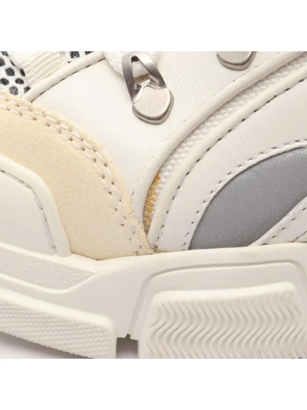 Gucci Sneakers Flashtrek White Leather Suede